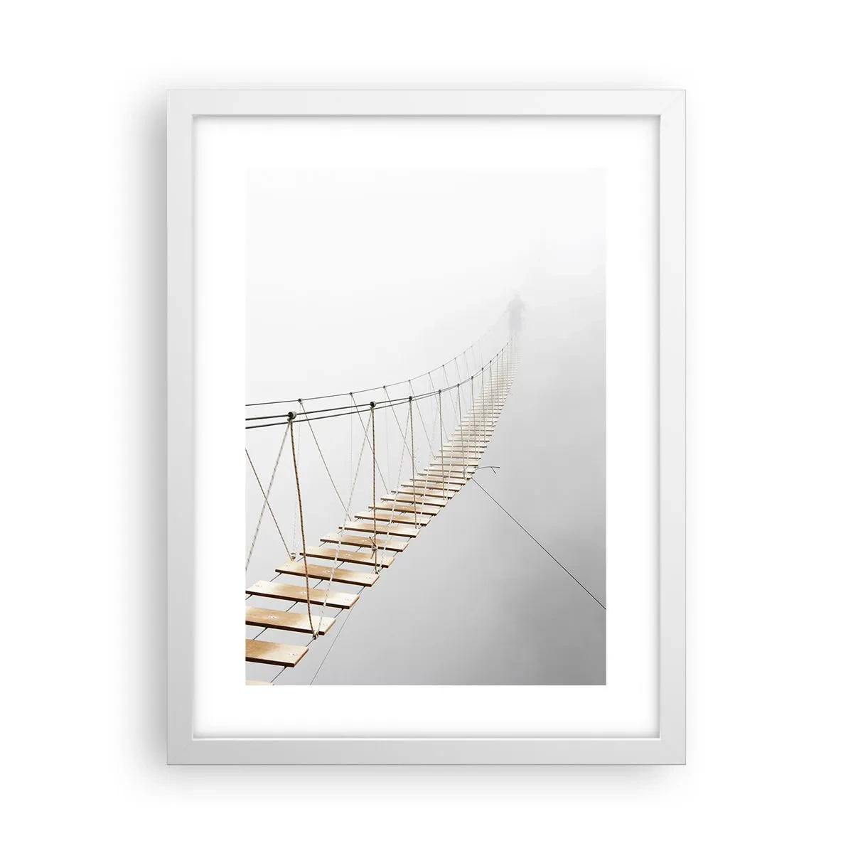 Poster în ramă albă - Unde te va duce? - 30x40 cm