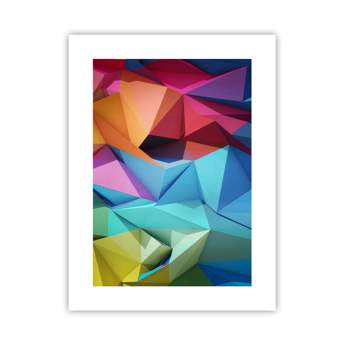 Poster - Origami de curcubeu - 30x40 cm