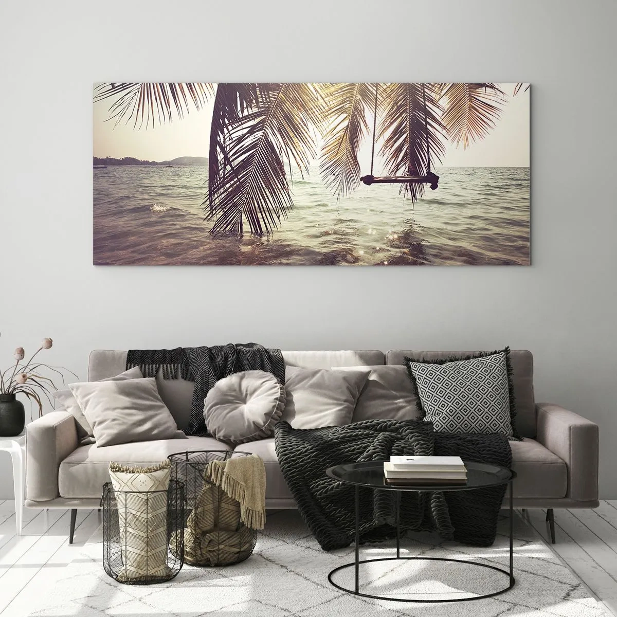 Tablou pe sticlă - Poți să te dai în vânt după pofta inimii tale - 100x40 cm