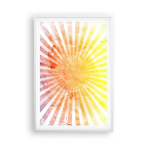 Poster în ramă albă - Răsărituri și apusuri de soare - 61x91 cm