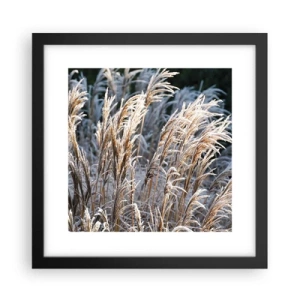 Poster în ramă neagră - Împodobite cu brumă - 30x30 cm
