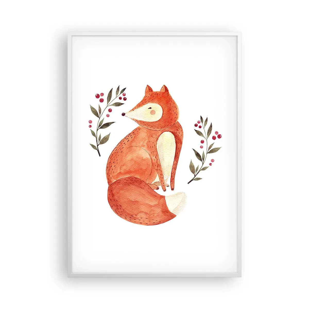 Poster în ramă albă - Micuțul roșcat - 70x100 cm