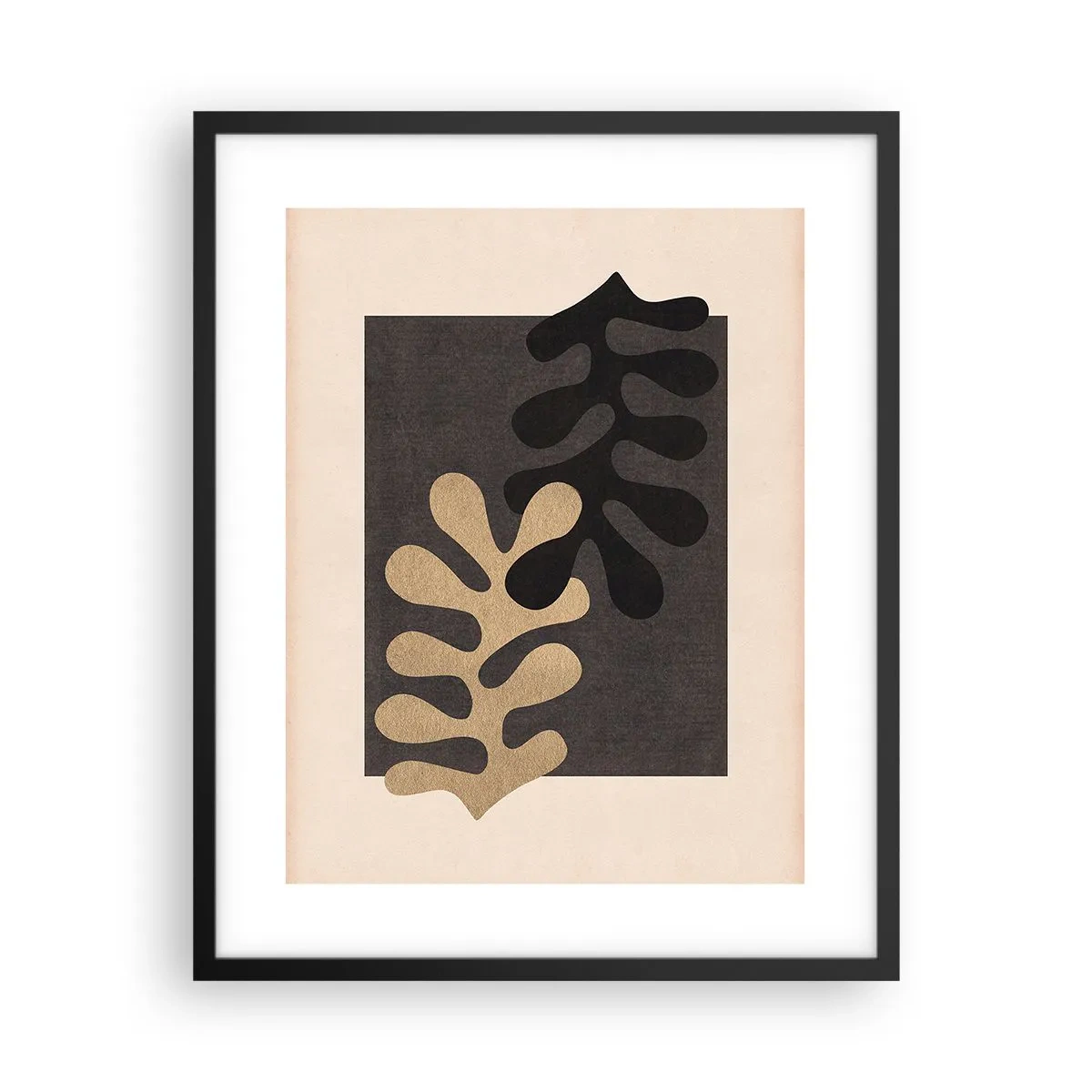 Poster în ramă neagră - Absență și completare - 40x50 cm