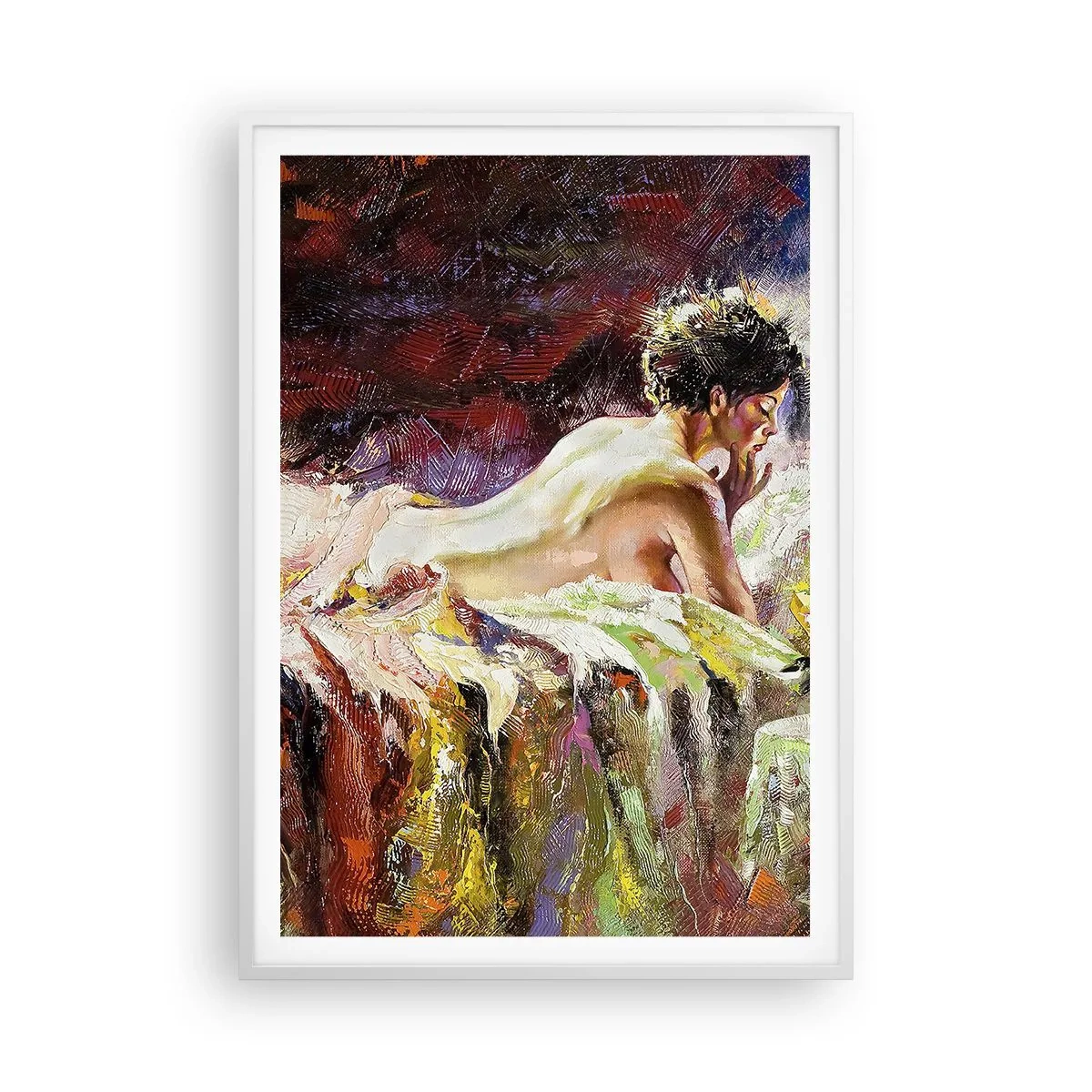 Poster în ramă albă - Venus în gând - 70x100 cm