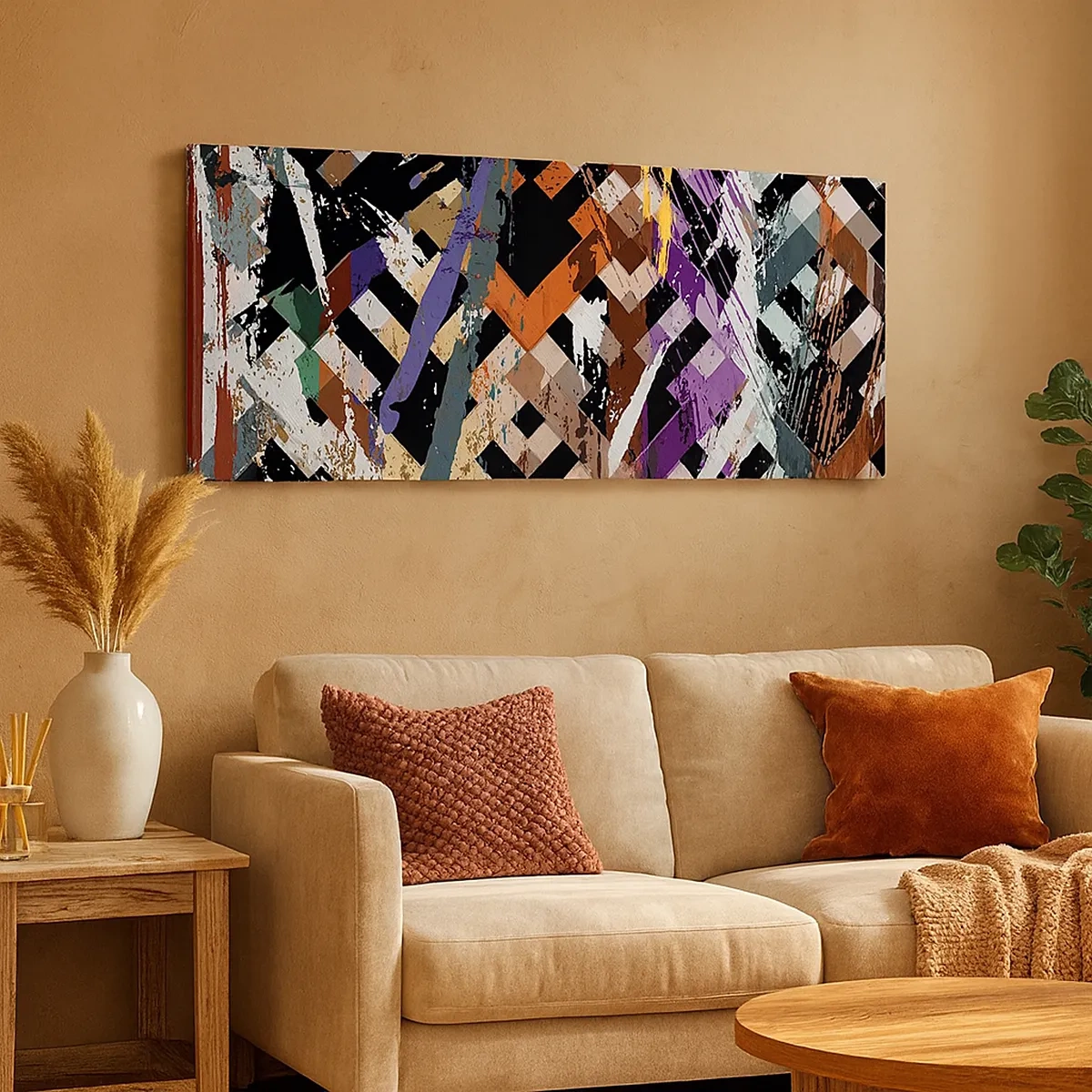 Tablou pe pânză - La pătrat - 30x30 cm