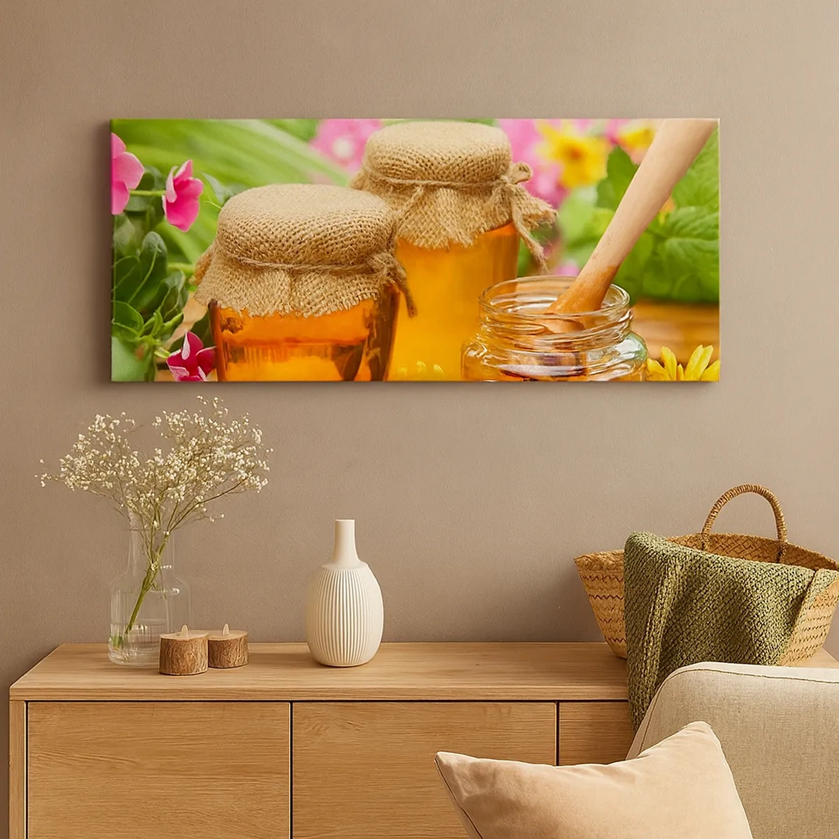 Tablou pe pânză - Dulce și florală - 30x30 cm