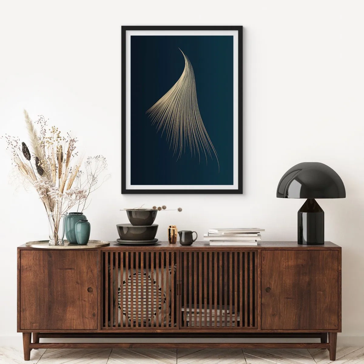 Poster în ramă neagră - Ca părul unui înger - 30x40 cm