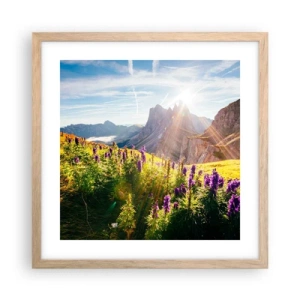 Poster în ramă de stejar deschis - Viața secretă a ierburilor - 40x40 cm