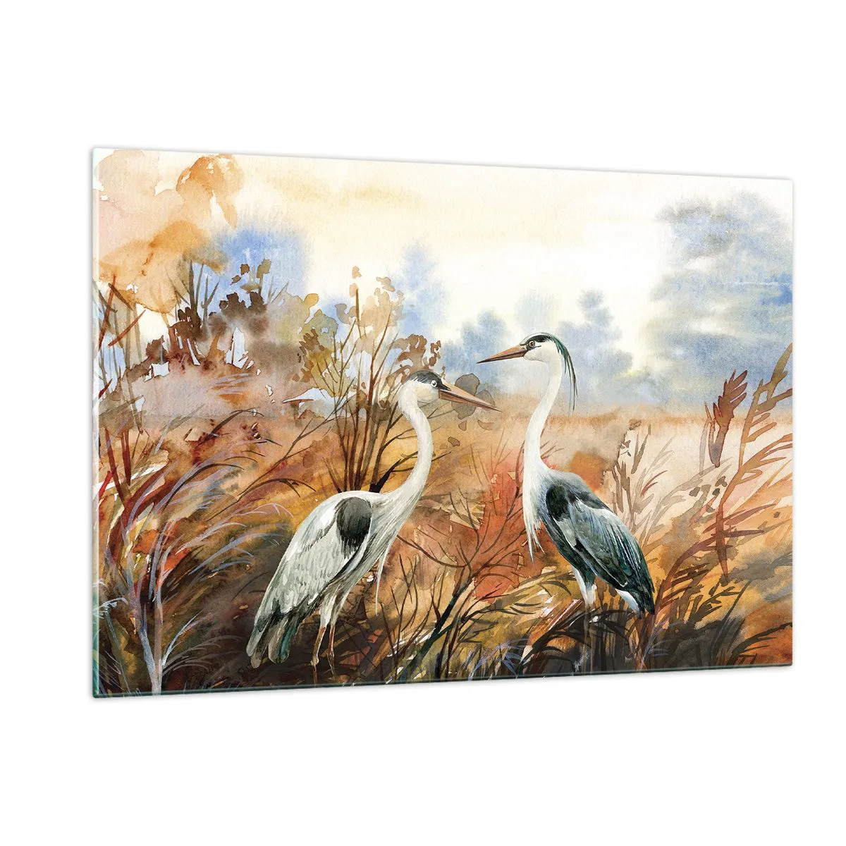 Tablou pe sticlă - Încotro în toamnă? - 120x80 cm