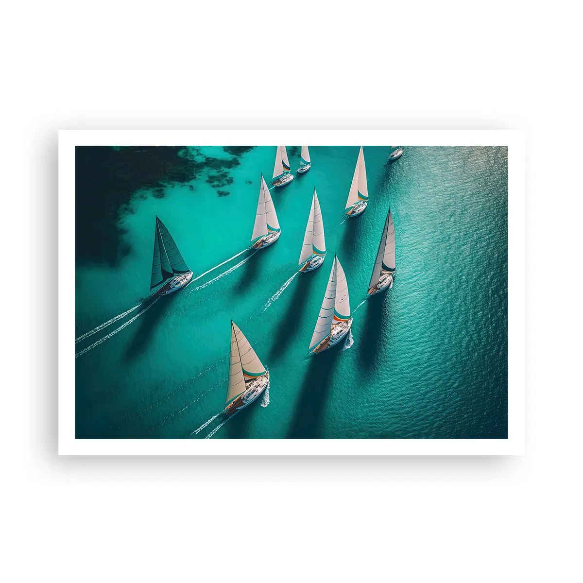 Poster - Cursa cu vântul - 100x70 cm