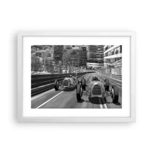 Poster în ramă albă - A fost odată ca niciodată în Monte Carlo - 40x30 cm