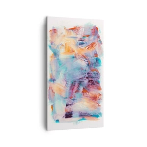 Tablou pe pânză - O dezordine colorată - 45x80 cm