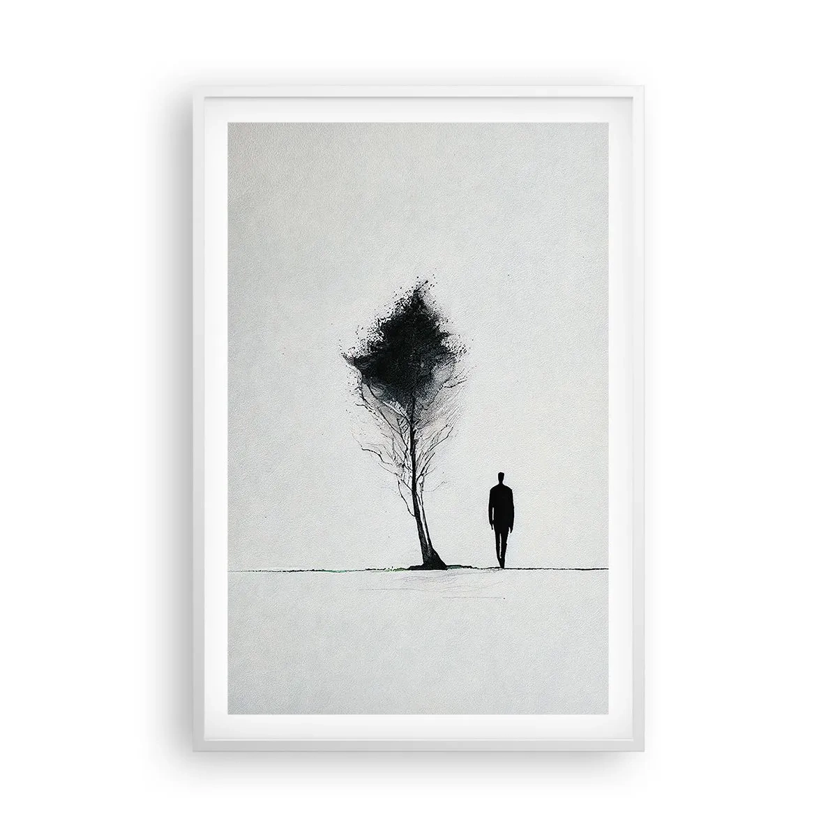 Poster în ramă albă - Noi toți rătăcim - 61x91 cm