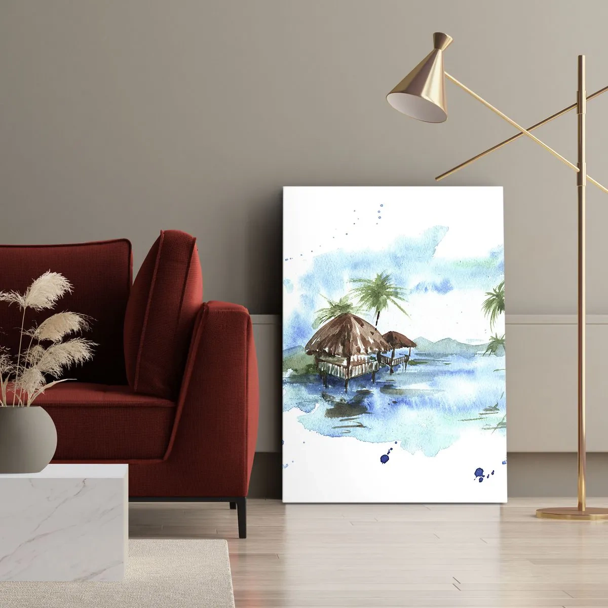Tablou pe pânză - Undeva în Pacific - 50x70 cm