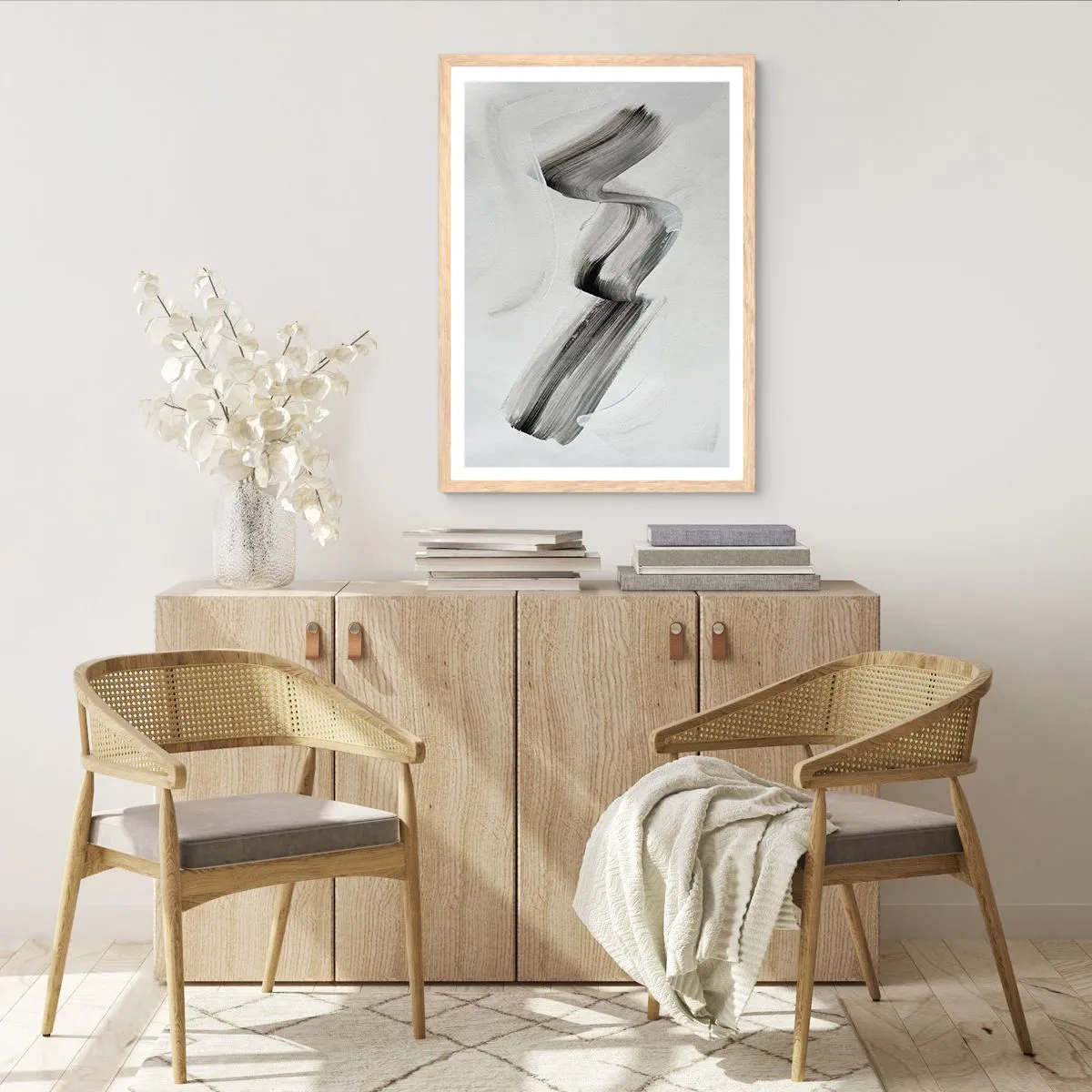 Poster în ramă de stejar deschis - Doar pentru distracție - 30x40 cm