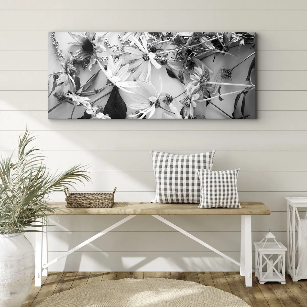Tablou pe pânză - Un altfel de buchet - 100x40 cm