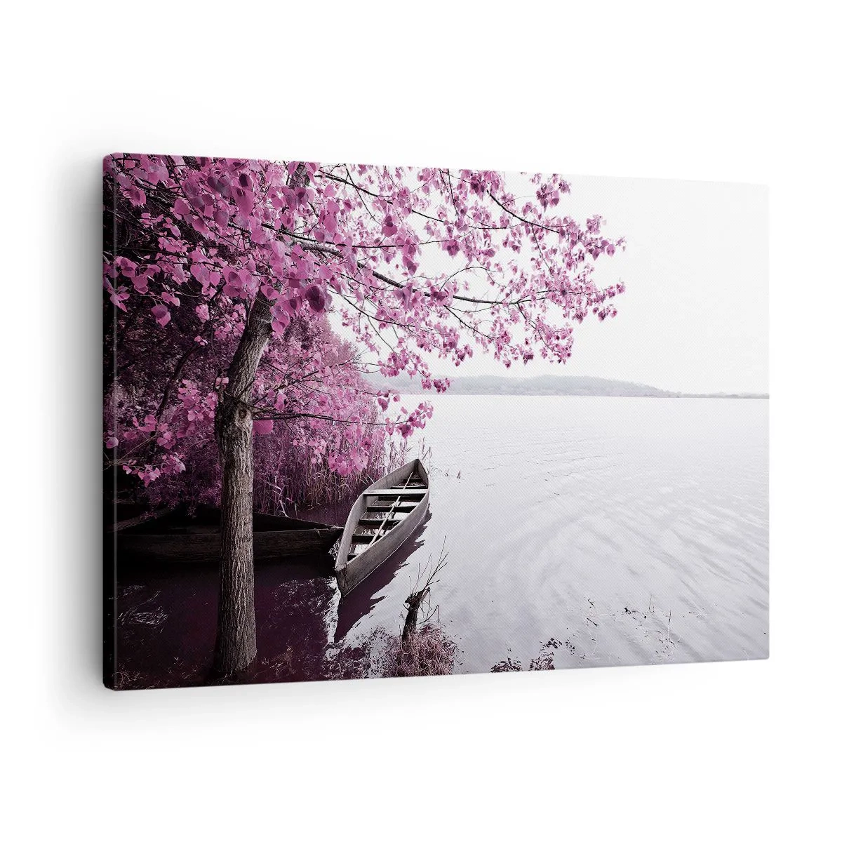 Tablou pe pânză - În tăcerea roz - 70x50 cm