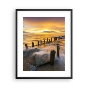 Poster în ramă neagră - Frumusețe brută a mării - 40x50 cm