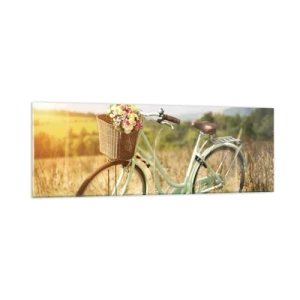 Tablou pe sticlă - Mă odihnesc aici un pic - 90x30 cm