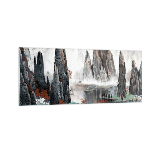 Tablou pe sticlă - Gardieni puternici - 100x40 cm