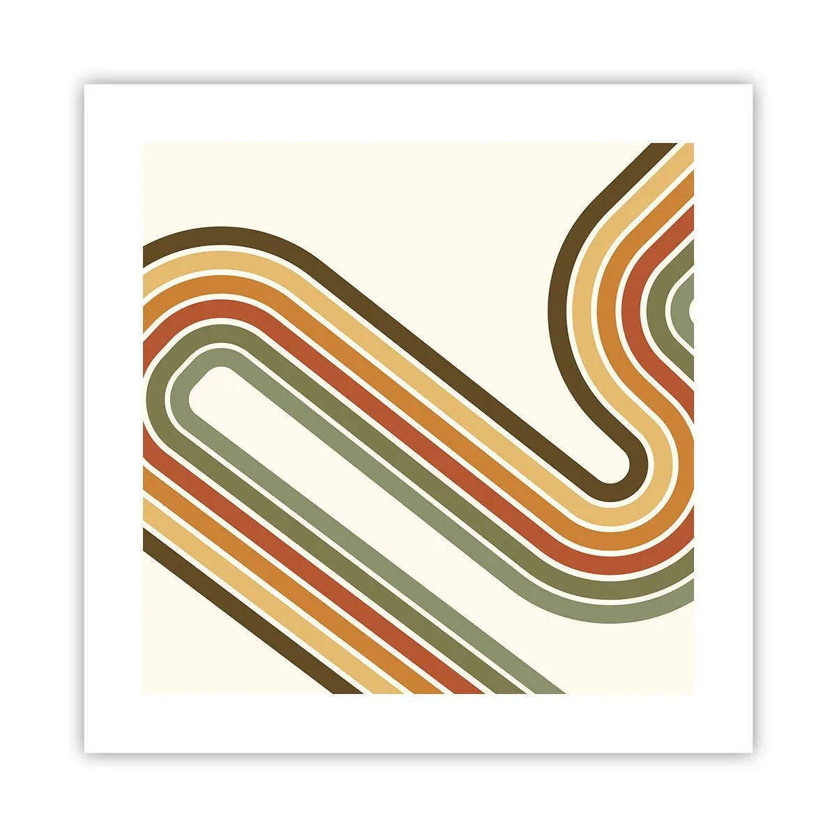 Poster - Cu zigzag până la destinație - 40x40 cm