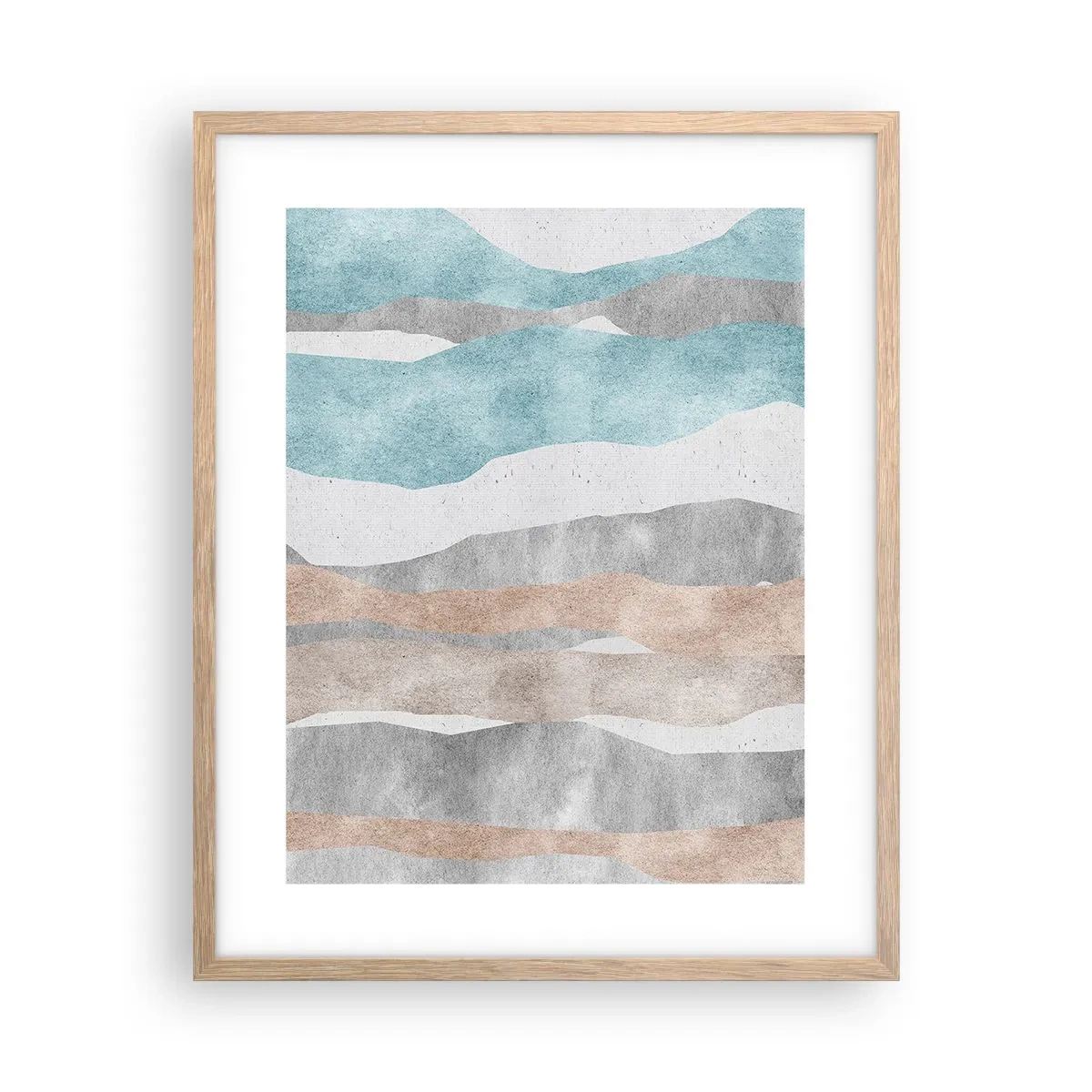 Poster în ramă de stejar deschis - Studiu de proximitate - 40x50 cm
