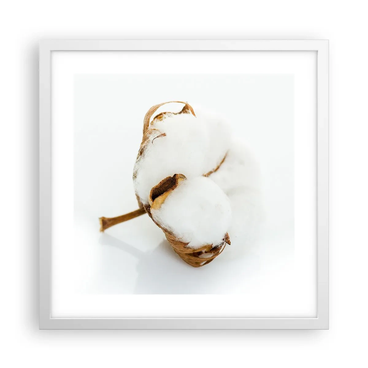 Poster în ramă albă - Moale prin natură - 40x40 cm