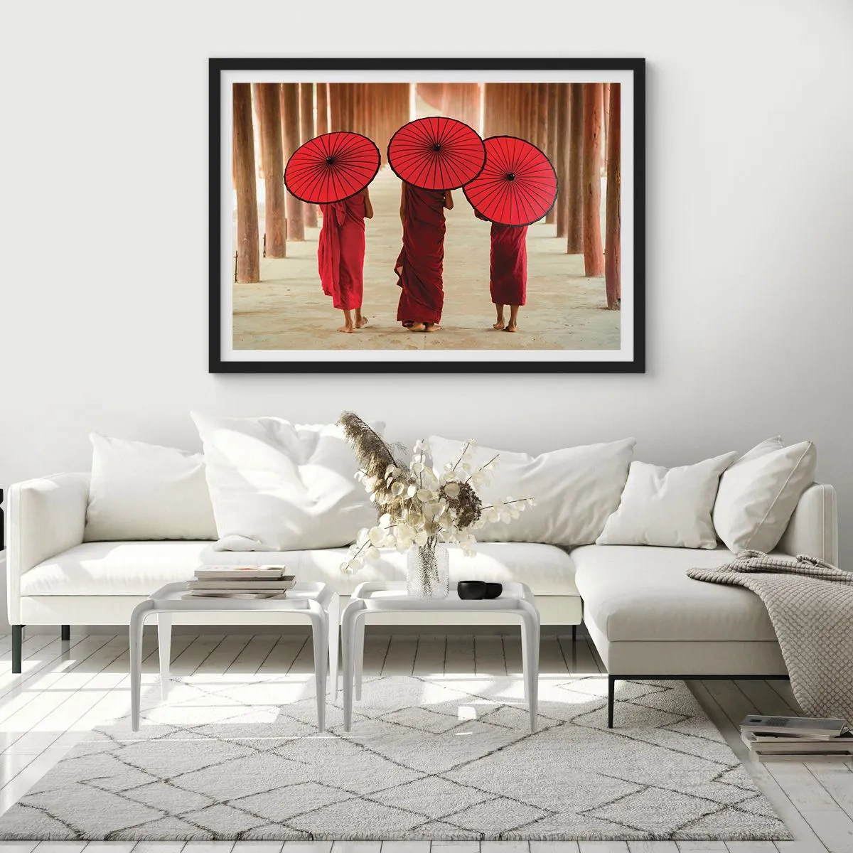 Poster în ramă neagră - Pe drumul spre Tărâmul Pur - 70x50 cm