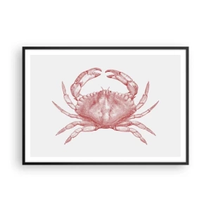 Poster în ramă neagră - Crab peste crabi - 100x70 cm