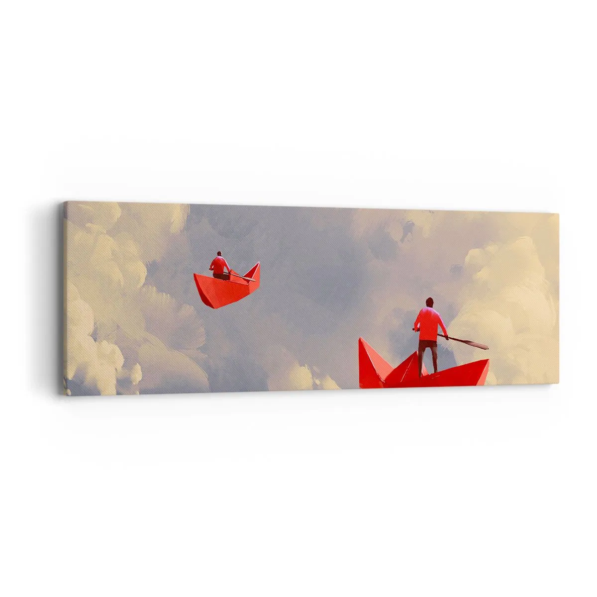 Tablou pe pânză - Expediția visătorilor - 90x30 cm