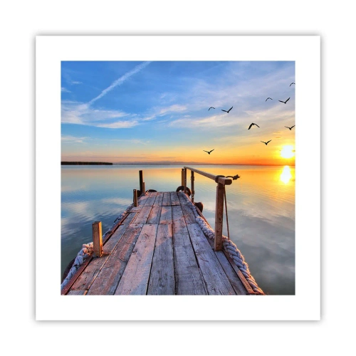 Poster - Mergând înainte spre soare - 40x40 cm