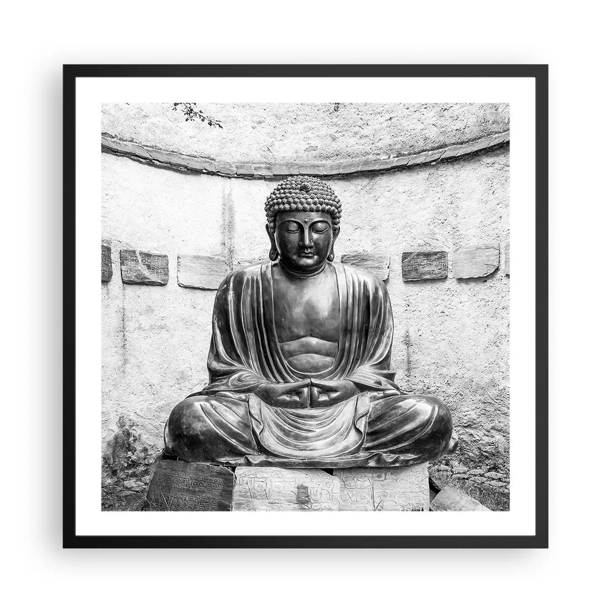 Poster în ramă neagră - La sursa păcii - 60x60 cm