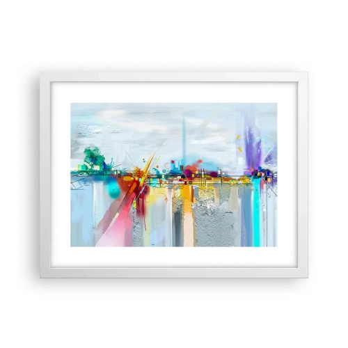 Poster în ramă albă - Pod de bucurie peste râul vieții - 40x30 cm