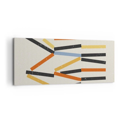 Tablou pe pânză - Compoziție la nivel - 120x50 cm