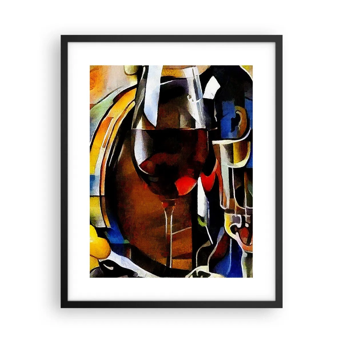 Poster în ramă neagră - Și lumea devine mai colorată - 40x50 cm