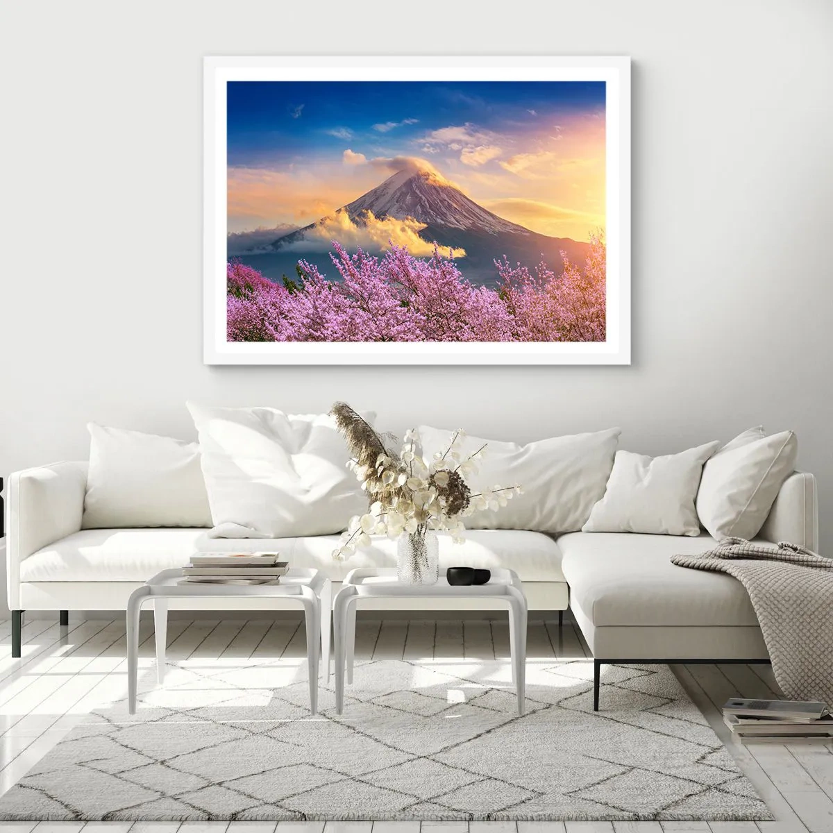 Poster în ramă albă - Sfințenia japoneză - 100x70 cm