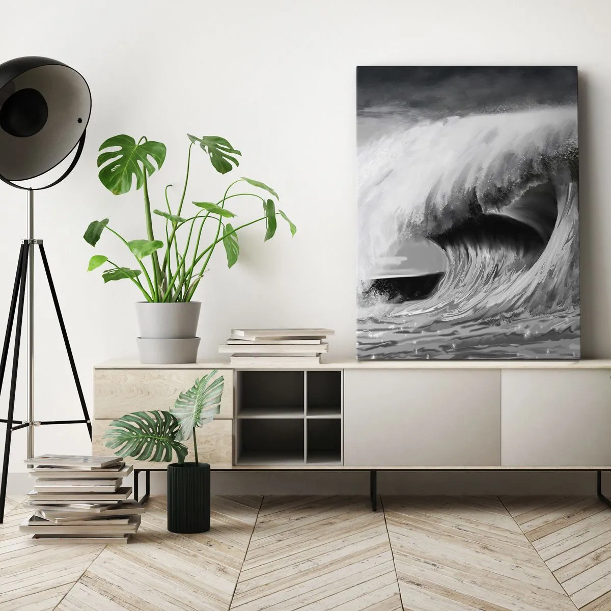 Tablou pe pânză - Mânia oceanului - 50x70 cm