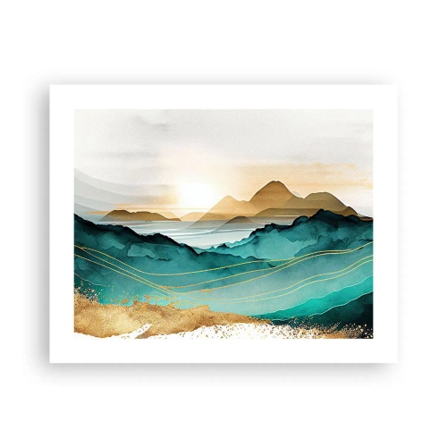 Poster - La limita abstracției - peisaj - 50x40 cm