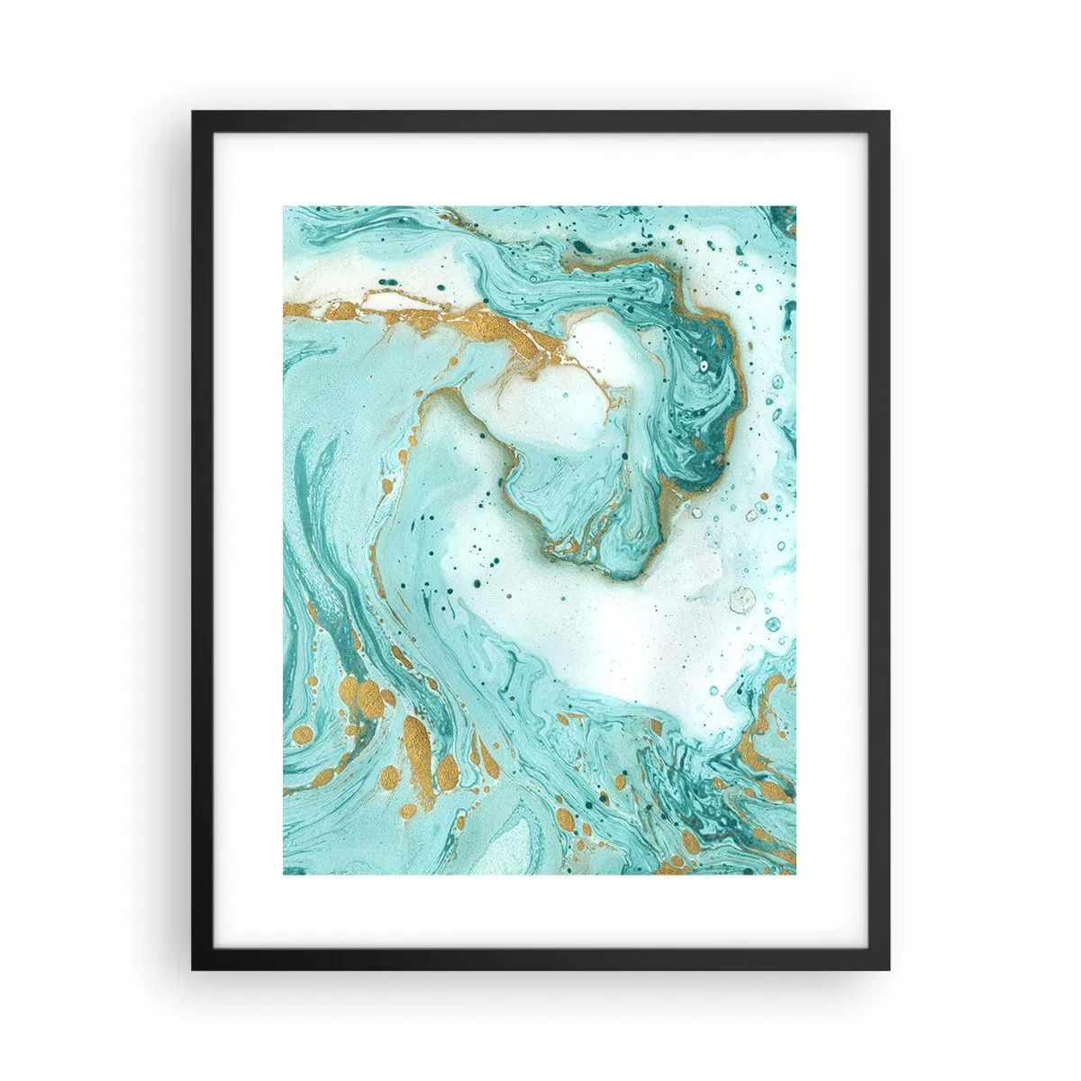 Poster în ramă neagră - Sub marele val al perioadei Edo - 40x50 cm