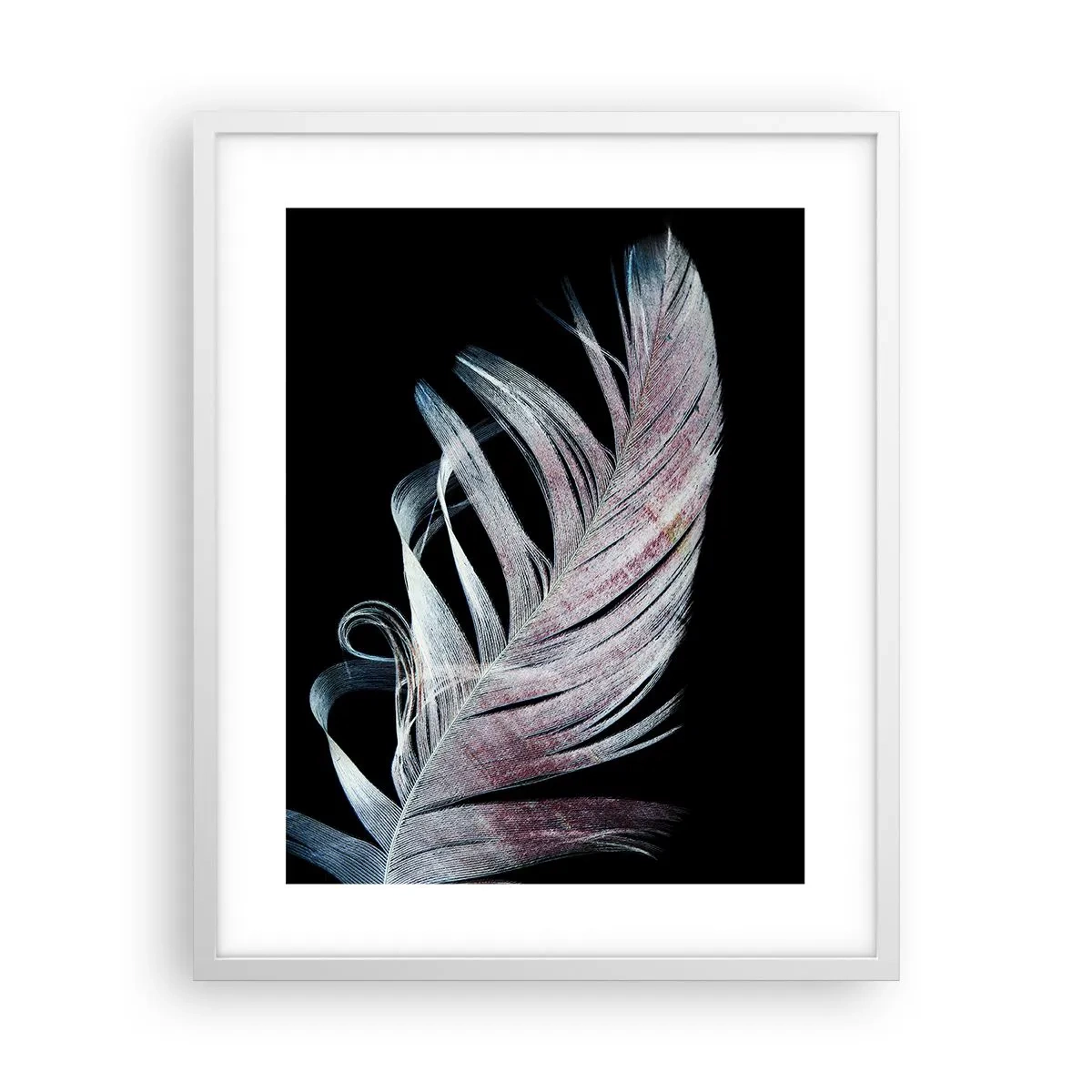 Poster în ramă albă - Gândește-te la atingere - 40x50 cm