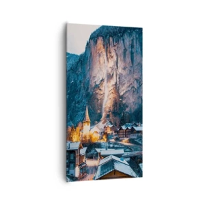 Tablou pe pânză - Spiritul luminos al iernii - 65x120 cm