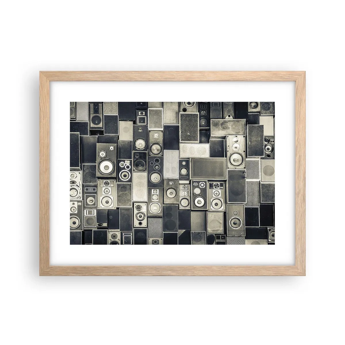 Poster în ramă de stejar deschis - Și totul este în regulă - 40x30 cm