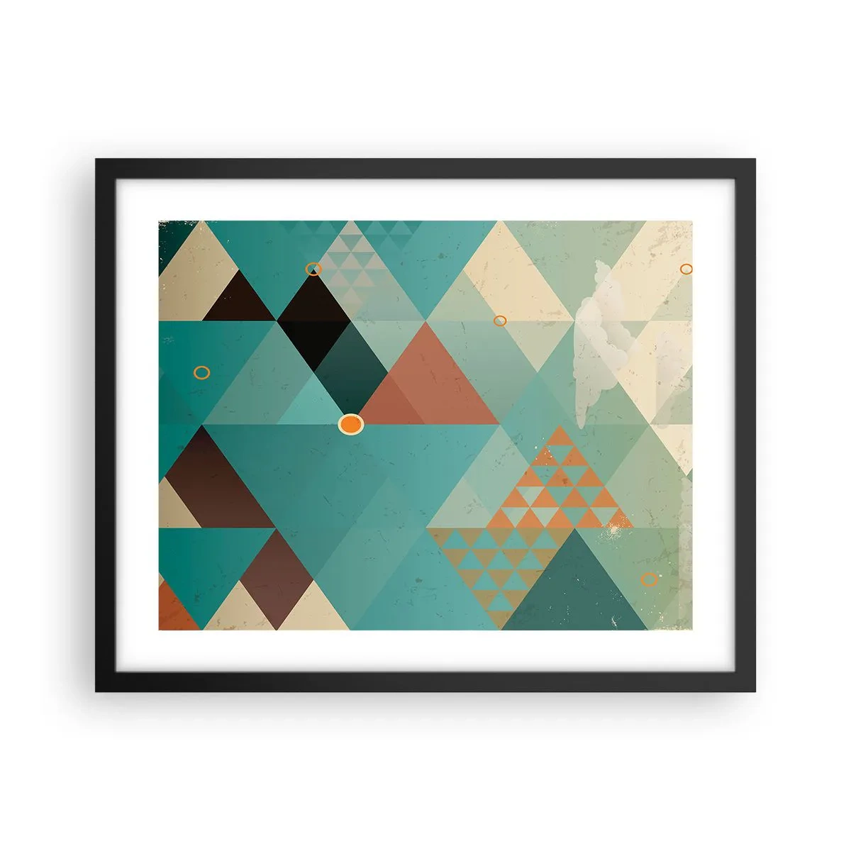 Poster în ramă neagră - Unitatea multiplicității, multiplicitatea unității - 50x40 cm