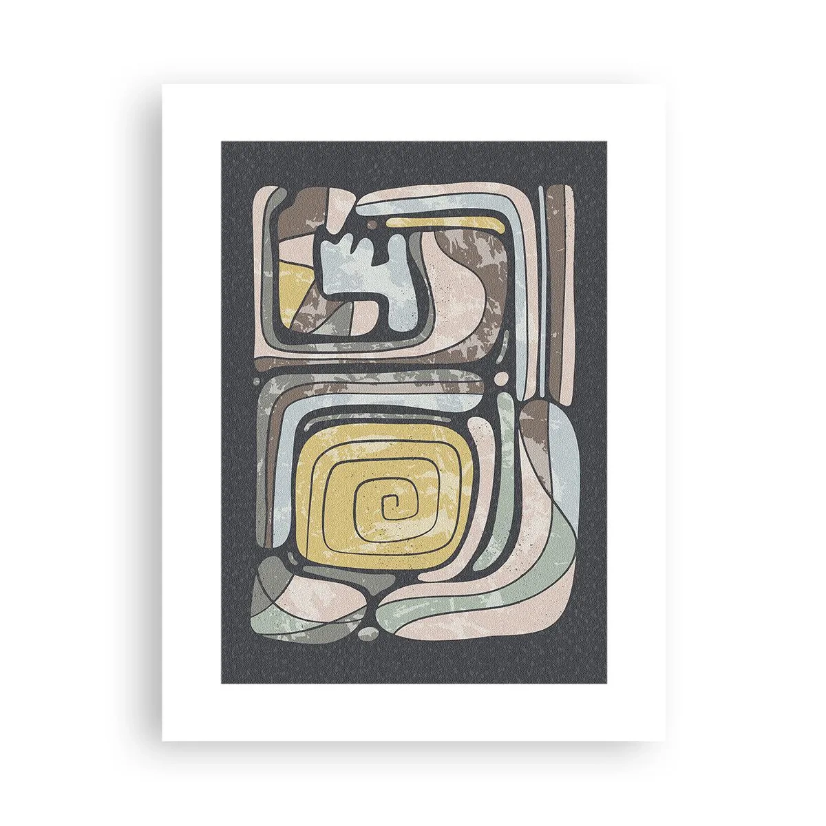 Poster - Abstracție în spirit precolumbian - 30x40 cm