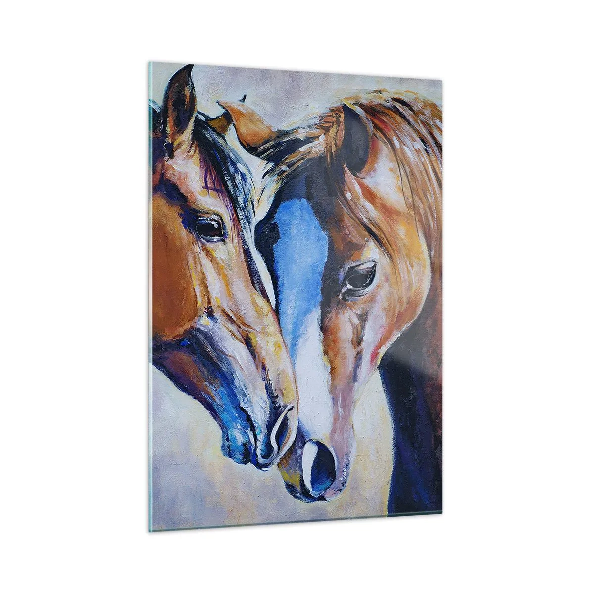 Tablou pe sticlă - Două suflete apropiate - 50x70 cm