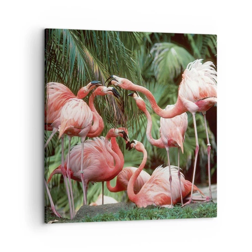 Tablou pe pânză - Bârfa de după-amiază - 50x50 cm