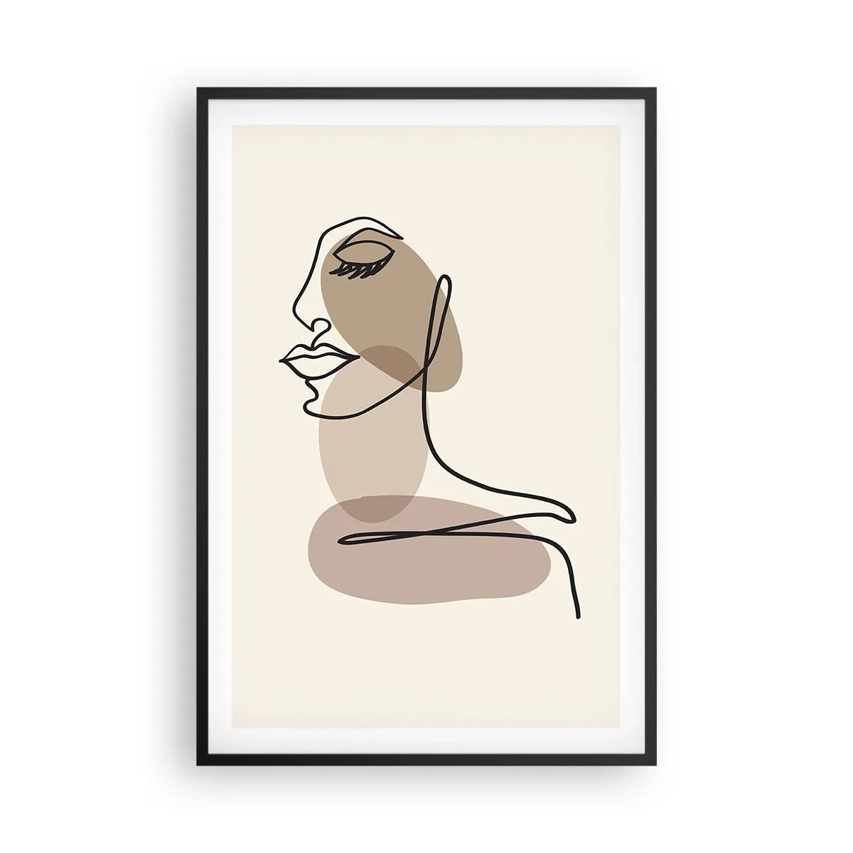Poster în ramă neagră - Ascultându-se pe sine - 61x91 cm
