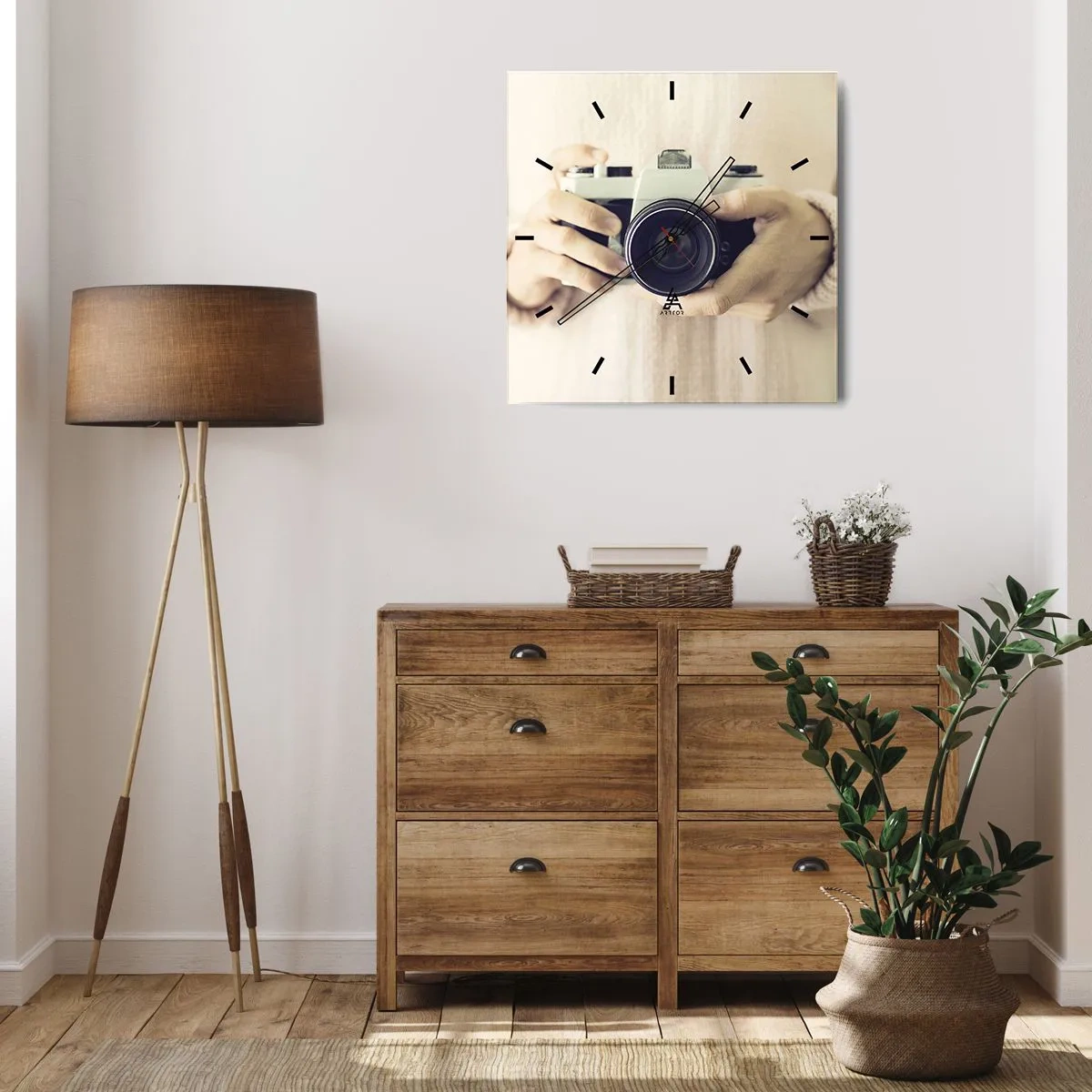 Ceas de perete - Ceas pe sticlă - Pentru a vedea mai multe... - 40x40 cm