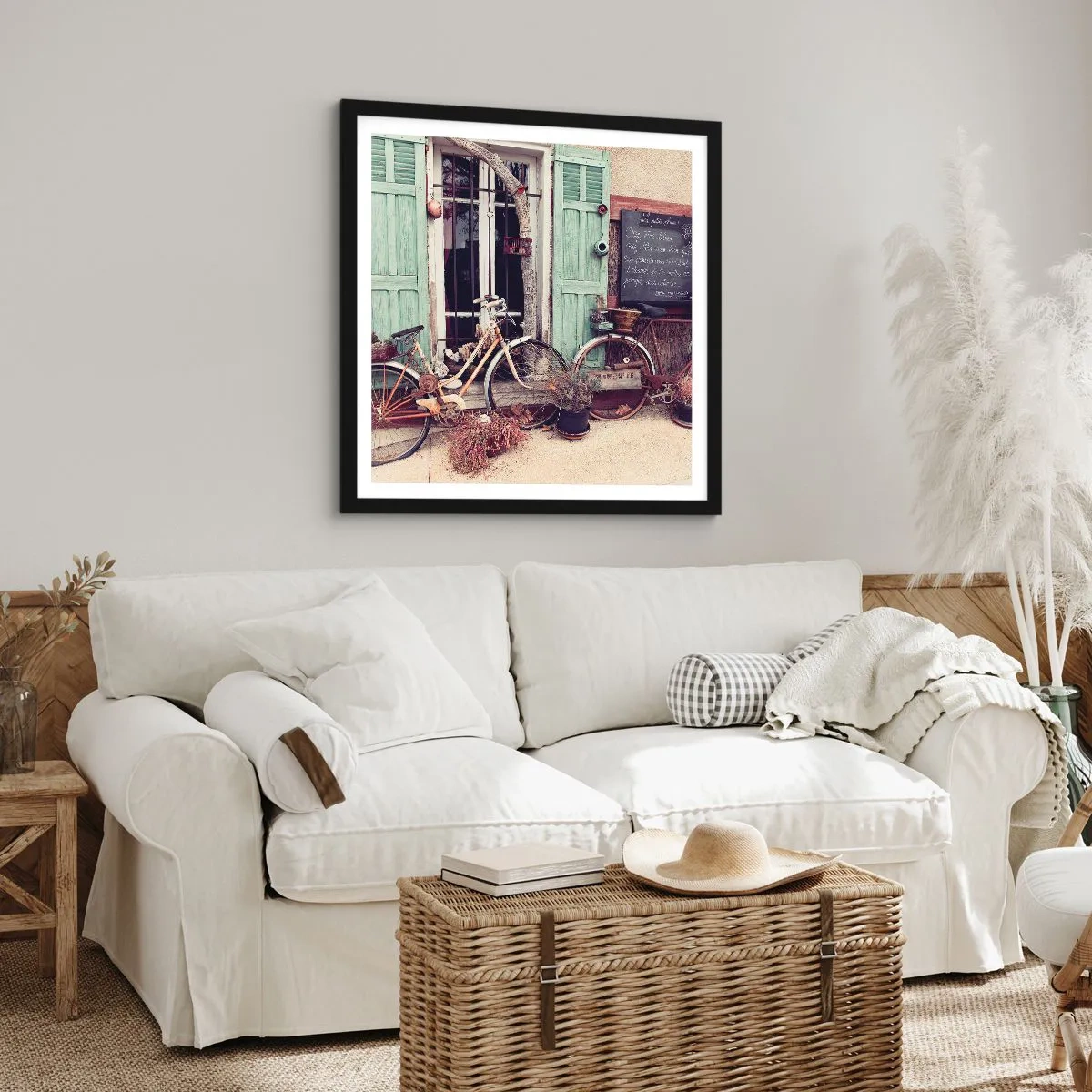 Poster în ramă neagră - Trăiască provincia! - 30x30 cm