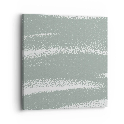 Tablou pe pânză - Abstracție în stil de iarnă - 40x40 cm